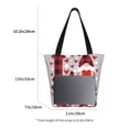 thumbnail image 3 of Ratiio Buffalo Plaid Love And Gnome Print Shoulder Bag for Women, Polyester Crossbody Purse Lightweight Handbag for Daily Travel and Casual Use, 3 of 3