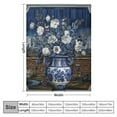 thumbnail image 4 of Awypu Blue And White Tile China Decor Throw Blanket for Winter Bedding Couch And Gift Modern Vintage Chinoiserie Home Decor Warm And Cozy Throws Fun Gifts Flannel Blanket for Couch, 4 of 6
