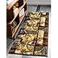 thumbnail image 3 of Unique Loom Barista Geometric Area Rug 2' x 12' Runner Multi/Beige, 3 of 4