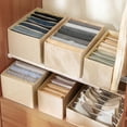 thumbnail image 5 of 7 Grid Jeans Drawer Organizer Home Organization Foldable Strong Practicality Washable Storage Box 36*18*16CM, 5 of 17