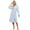 Light Blue Mel., variant on U2SKIIN Womens Hooded Fleece Robes, Soft Long Bathrobe Fluffy Warm Loungewear,(Pink Mel.L-XL)