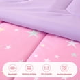 thumbnail image 5 of Sonive Twin Kids Comforter Set, 5 Pieces Super Soft and Fluffy Princess Bedding Set, Pink Star, 5 of 7