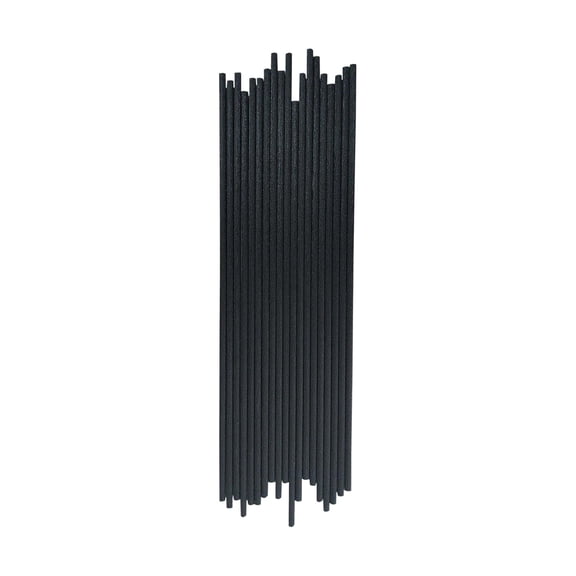 ACDANC 10 inch 20 Pcs Reed Diffuser Sticks Essential Oil Aroma Replacement Aroma Reed Diffuser Sticks (Black-20pcs)