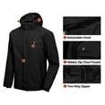 thumbnail image 3 of Little Donkey Andy Men's 3 in 1 Winter Ski Jacket Warm Fleece Liner Jacket Waterproof Windproof Snow Coat & Detachable Hood Black/Black M, 3 of 7