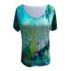 thumbnail image 4 of Blusa de manga corta con cuello en V informal para mujer a la moda, camisetas de verano Fridja  ghk3910, 4 of 5