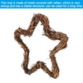 thumbnail image 4 of Uxcell Star Rattan Wreath, 2Pcs 15CM Christmas Natural Vine Branch Wreath Garland Floral Ring Hoop, Brown, 4 of 7