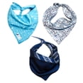 thumbnail image 1 of Bandanas para Perros BFF Set de 3 Piezas Tribal Azul Talla Chica, 1 of 5