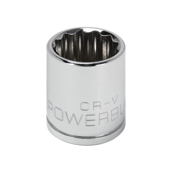 Powerbuilt 3/8 Inch Drive x 17 MM 12 Point Shallow Socket - 641022