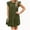 Army Green Womens Summer Dress, variant on USSUMA Dresses For Women Party Casual,Women's Casual Boho Beach Dresses Summer Mini Dresses Crew Neck Ruffle Sleeve Babydoll Dress Loose Flowy Tunic Sundress
