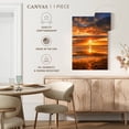 thumbnail image 5 of Elephant Stock Sunset Over The Beach Wall Art - Vertical Canvas Wall Art - Living Room Wall Decor - Beach Canvas - Orange And Blue Decor By Adrian Campfield - 16" x 24", 5 of 8