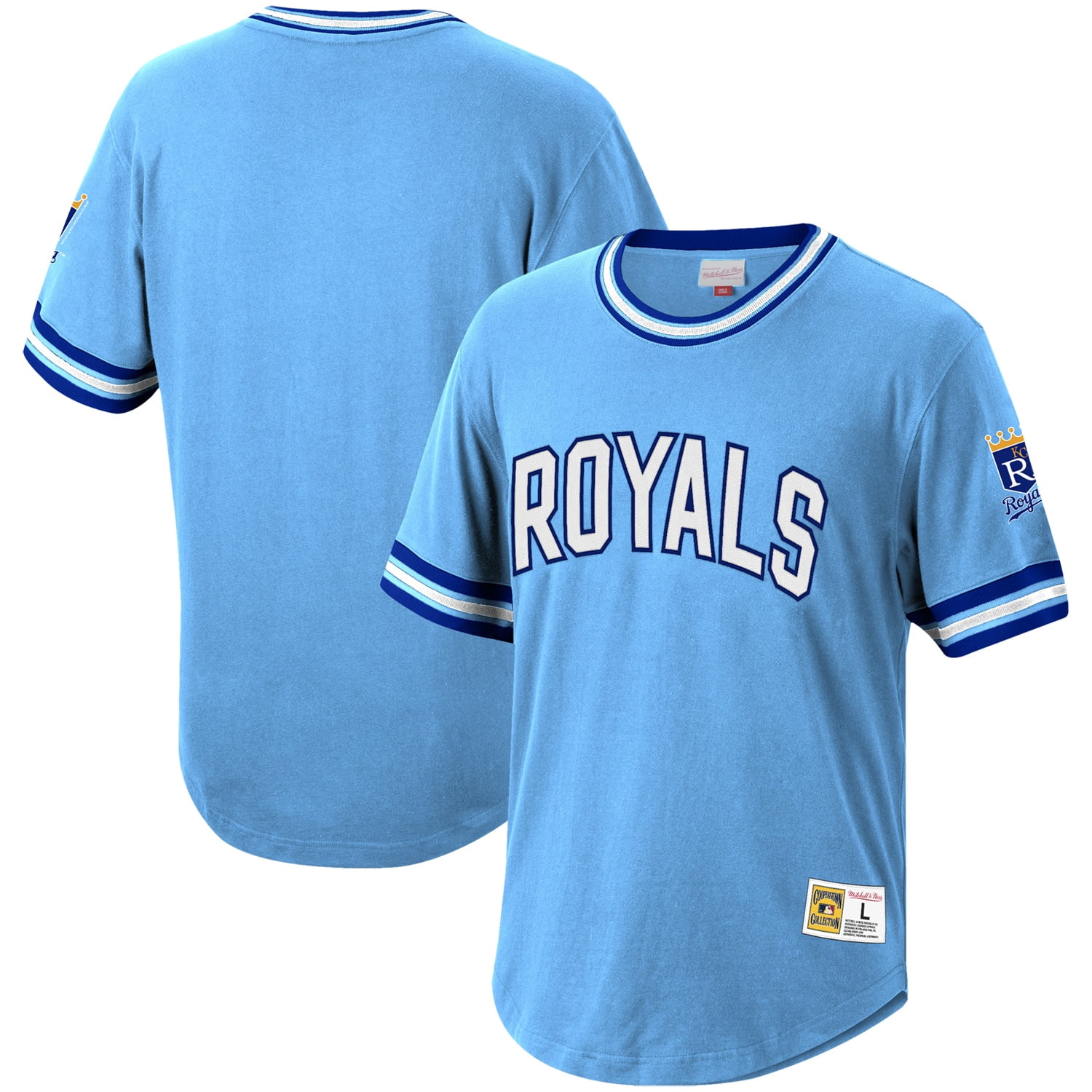 Kansas City Royals Mitchell Ness Cooperstown Collection Wild Pitch Jersey T Shirt Light Blue Walmart Com Walmart Com