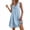 Blue#03, variant on Yteetum Summer Dresses for Women Sleeveless V Neck Mini Dresses Sundress Casual Solid Loose Fits Lightweight Comfy Travel Vacation Dress