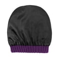 thumbnail image 3 of Zando CC Beanies for Women Cable Satin Lined Womens Beanies for Winter Slouch Beanie Hat Purple, 3 of 7