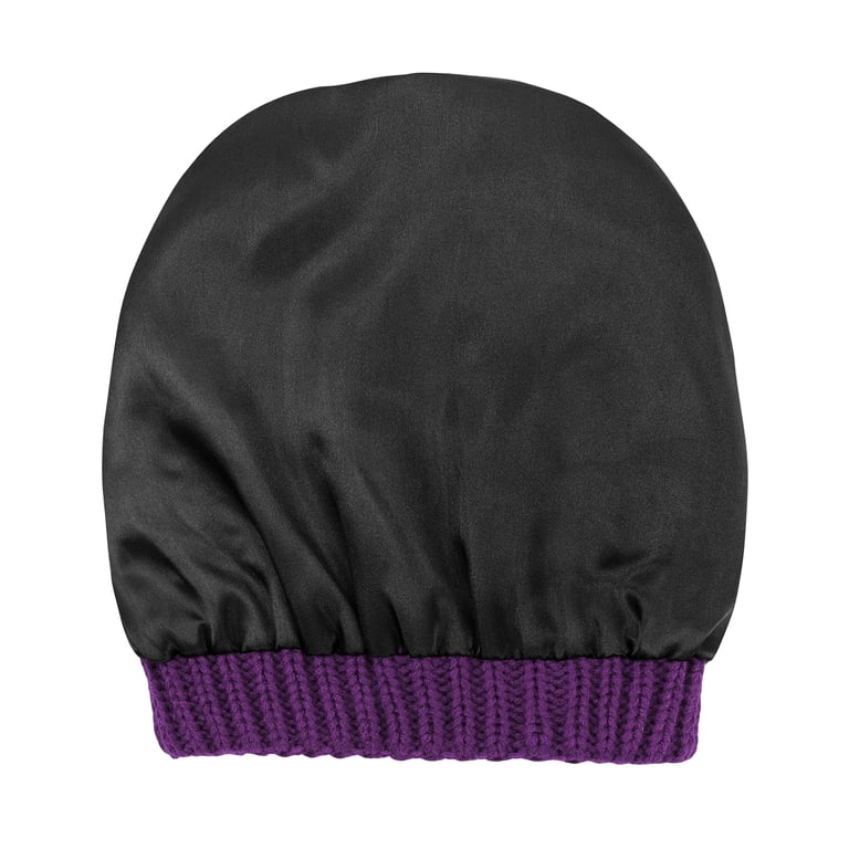 C.C Classic Cable Knit Beanie -Lot of 2 Color Purple C.C Hat 100 - Oversized Baggy Slouch Thick Warm Cap Hat  main image 3