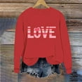 thumbnail image 6 of Vetsdori Long Sleeved Shirts for Women Gifts for Girlfriend Pullover Tops Valentine Crew Neck Graphic Casual,Cotton Love Heart Womens Sweatshirts Cute, 6 of 6