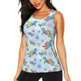 thumbnail image 1 of Saiise Débardeur d'Entraînement pour Femmes Imprimé Tortue de Mer Colorée Dos Nageur Yoga Athlétique Gym Shirts-TTG, 1 of 7