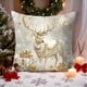 thumbnail image 5 of 45 X 45cm Christmas Pillow Cover Holiday Decoration Sofa Decoration Pillow Cushion Cover, 5 of 6