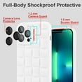 thumbnail image 3 of Compatible with iPhone 13 Pro Max Case with Camera Lens Protector, Cute 3D Plaid Design iPhone 13 Pro Max Phone Case for Women Girls, Soft TPU Shockproof Protective Cover 13 Pro Max White, 3 of 12