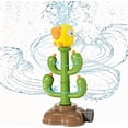 thumbnail image 1 of Baby bath water toy- Water Sprinkler Kids, Toddler Outdoor Toys for Splashing Fun, Rotatable Sprinkler for Kids Sprays, Cute Cartoon Summer Toys Gift Water Toy for Yard, Garden, Lawn, Green Cactus, 1 of 5