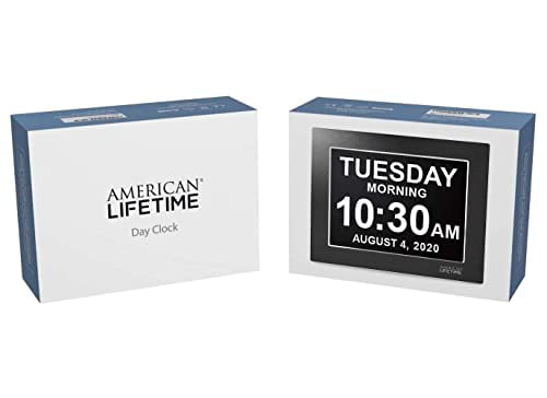 American Lifetime Day Clock Extra Large Impaired Vision Digital Newest Version 
