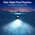 thumbnail image 3 of POOLHACKER 2 Pack Solar Pool Lights, 10-Color 4-Mode Submersible LED Lights with Timer & Remote for Inground & Above Ground Pool, 3 of 8