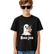 thumbnail image 1 of Boo-jee Kids Halloween T-Shirt - Black Cute with Boo-Jee Cup Graphic Tee, Soft everyday Shirt for Boys & Girls, Machine Washable Party outfit for Trick-or-Treat & Halloween Party, 1 of 6