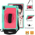 thumbnail image 6 of FIEWESEY for TCL TABMAX 10.4 Inch Tablet Case,Heavy-Duty Shockproof Kids Friendly Hybrid Rugged Protective Case for Nokia T20/Nokia T21/TCL Tab Pro 5G 9198S/VASTKING KingPad M10 Tablet(Green/Pink), 6 of 6