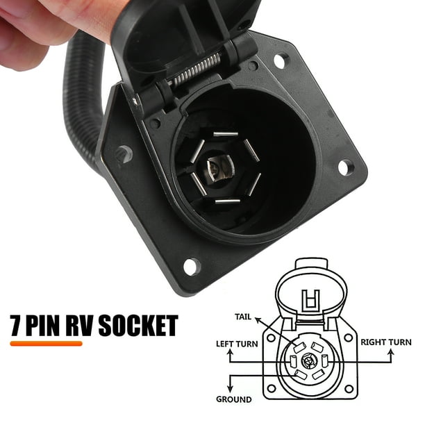 ⑦CAR ADAPTER 第4世代 MAX OEM Unique Bargains 4 Pin to 7 Pin 4 Wire Trailer Plug Adaptor