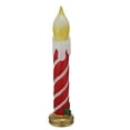 Holiday Time 42 inch Plastic Lightup Red Striped Candle, Indoor