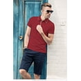 thumbnail image 5 of SPEEDRUN Polo Shirts for Men Short Sleeve Solid Color Men'S Golf Polo Shirts Business Polo Shirts Causal Collared Golf Tennis T-Shirt Red Xl, 5 of 11