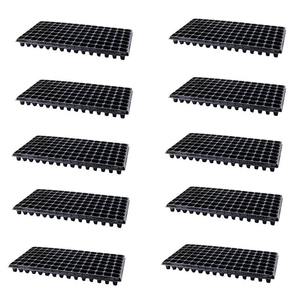 Wovilon 105 Cells Seedling Trays- Bpa Free Plastic Gardening Germination Trays