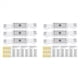 thumbnail image 1 of Registro de Monitoreo de Grietas de 6 Piezas, Monitor Revelador de Esquinas Acrílicas, Dispositivo Revelador de Monitoreo de Grietas, Instrumento de Medición, 1 of 5
