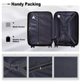 thumbnail image 5 of 3-Piece Luggage Sets,Luggage Suitcase PC+ABS,Lightweight Suitcase with TSA Lock Spinner,Suitcase with 4-Wheel Spinner (20", 24", 28"), Dark Green, 5 of 5