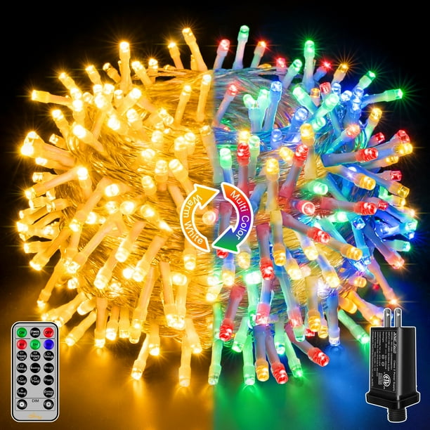 Cadena de luces LED Ollny 200 m, 20 m, que cambian de color, a prueba de agua