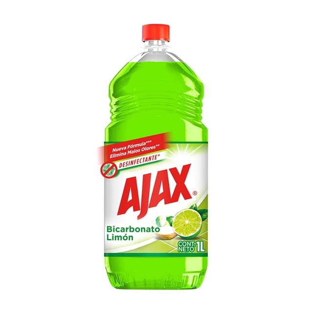 Limpiador Multiusos Líquido Ajax Bicarbonato Limón Máxima Eficacia 1 L