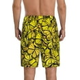 thumbnail image 3 of Fotbe Yellow Butterflies Pajama Shorts for Men, Men's Pajama Bottoms, Sleepwear,Short Pajama Pants-XX-Large, 3 of 9