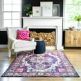 thumbnail image 1 of nuLOOM Corbett Vintage Boho Area Rug, 6' 7" x 9', Purple, 1 of 4
