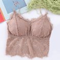 thumbnail image 2 of Darzheoy Wire-Free Bra for Women Fashion Lace Beauty Back Solid Strap Wrap Hollow Out Bra Underwear Womens Bra One Size, 2 of 8