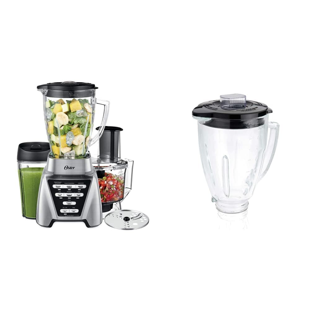 Oster Blender Pro 1200 with Glass Jar, 24Ounce Smoothie Cup and Food