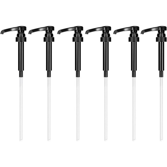 Flavorings Bottle Pump Monin Liter Bottle Pump Wide Compatibility Food Grade Black