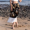 thumbnail image 6 of Dachshund Stylish Chiffon Beach Dress with Polyester Straps - Beach Skirt Option, 6 of 6