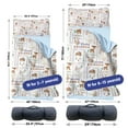 thumbnail image 6 of KAINSY Personalized Toddler Nap Mat with Custom Name - Animal Theme Kids Sleeping Bag for Daycare, Preschool, and Kindergarten with Pillow and Blanket Set, Easy Roll-Up for Boys, 6 of 8