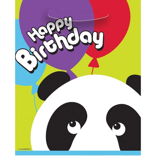 Birthday Panda Favor Bags 8pk 9057