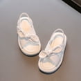 thumbnail image 6 of Zwiiyzr Toddler Girls Shoes 15 Months-8 Years Slingback Sandals Baby Cute Trendy Solid Color Bow Non-Slip Soft Sole Beach Sandals White, 6 of 6