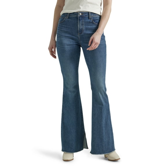 Lee® Women's Heritage High Rise Flare Jean with Raw Hem