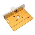 thumbnail image 1 of Aluminum Router Table Insert Plate W/Miter Gauge For Woodworking Benches Table Saw Multifunctional Trimmer Engraving Machine ,Woodworking Protractor, 1 of 7