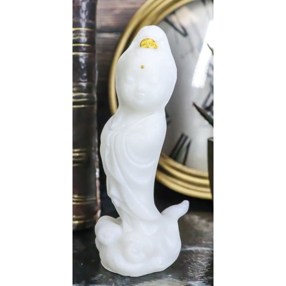 Cultural Art Standing Ti Kuan Yin Buddha Feng Shui Zen Vastu Mini Figurine