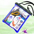thumbnail image 4 of Waterproof Shoulder Bag Swimming Surfing Beach Water Playing Phone Transparent Toiletry Pouch, 4 of 10