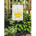 thumbnail image 2 of LADDKE Yellow Authority Royalty Crown Collection Emblem Emperor Golden Garden Flag Decorative Flag House Banner 12x18 inch, 2 of 2