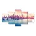 thumbnail image 4 of TISHIRON 5PCS Framed Canvas Wall Art Set,60"x32" Florida City with Bridge Landscape Canvas Art Decor, 4 of 7